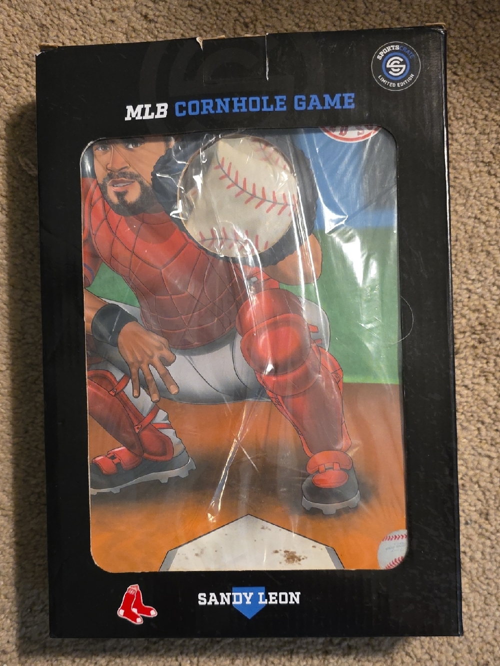 MLB Tabletop Cornhole Game Boston Red Sox Sandy Leon New In Box